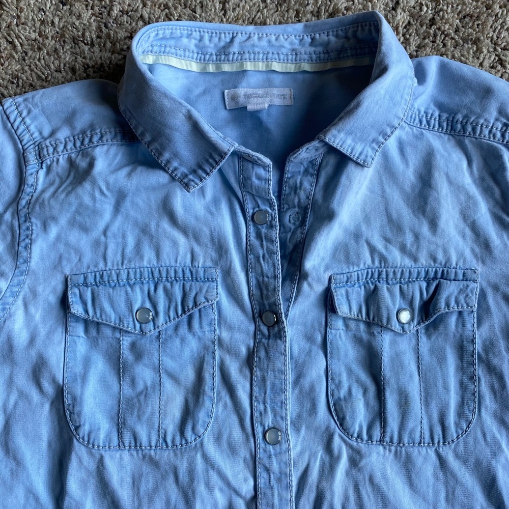 Tucker + Tate boys snap button down shirt medium 10/12